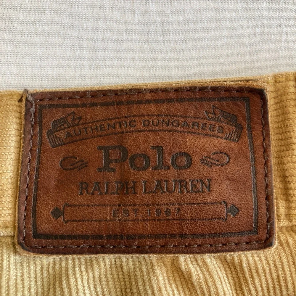 Polo Ralph Lauren Men 30x30 (Fit 29.5x29.5) Corduroy Pants Tan Straight Cotton